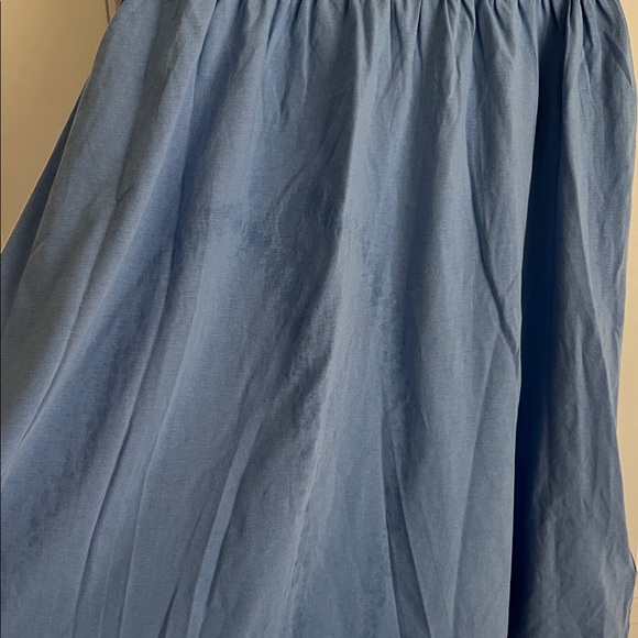 J. Crew Blue Gathered Dress - Picture 6 of 6